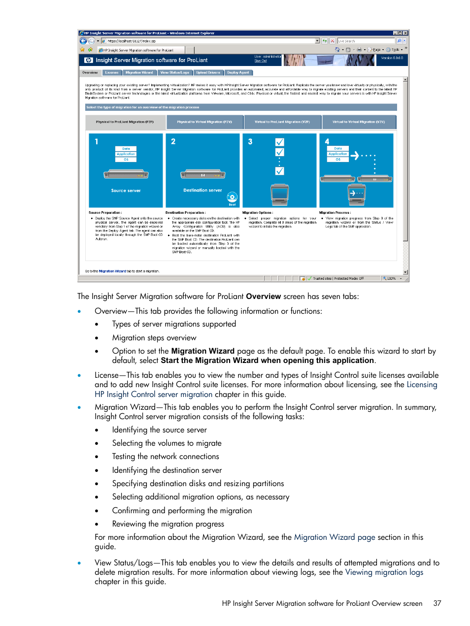 HP Insight Control User Manual | Page 37 / 173