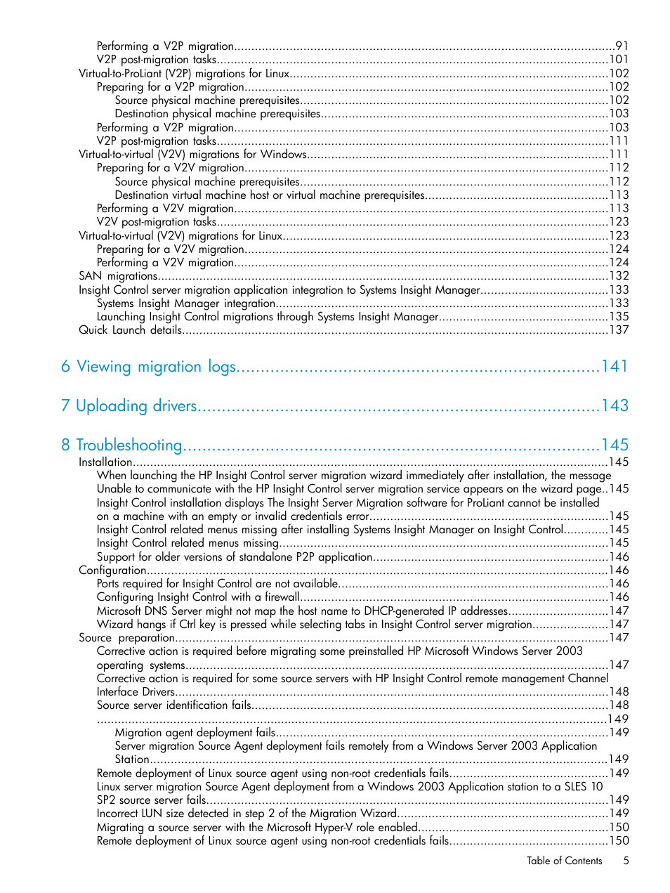 HP Insight Control User Manual | Page 5 / 173