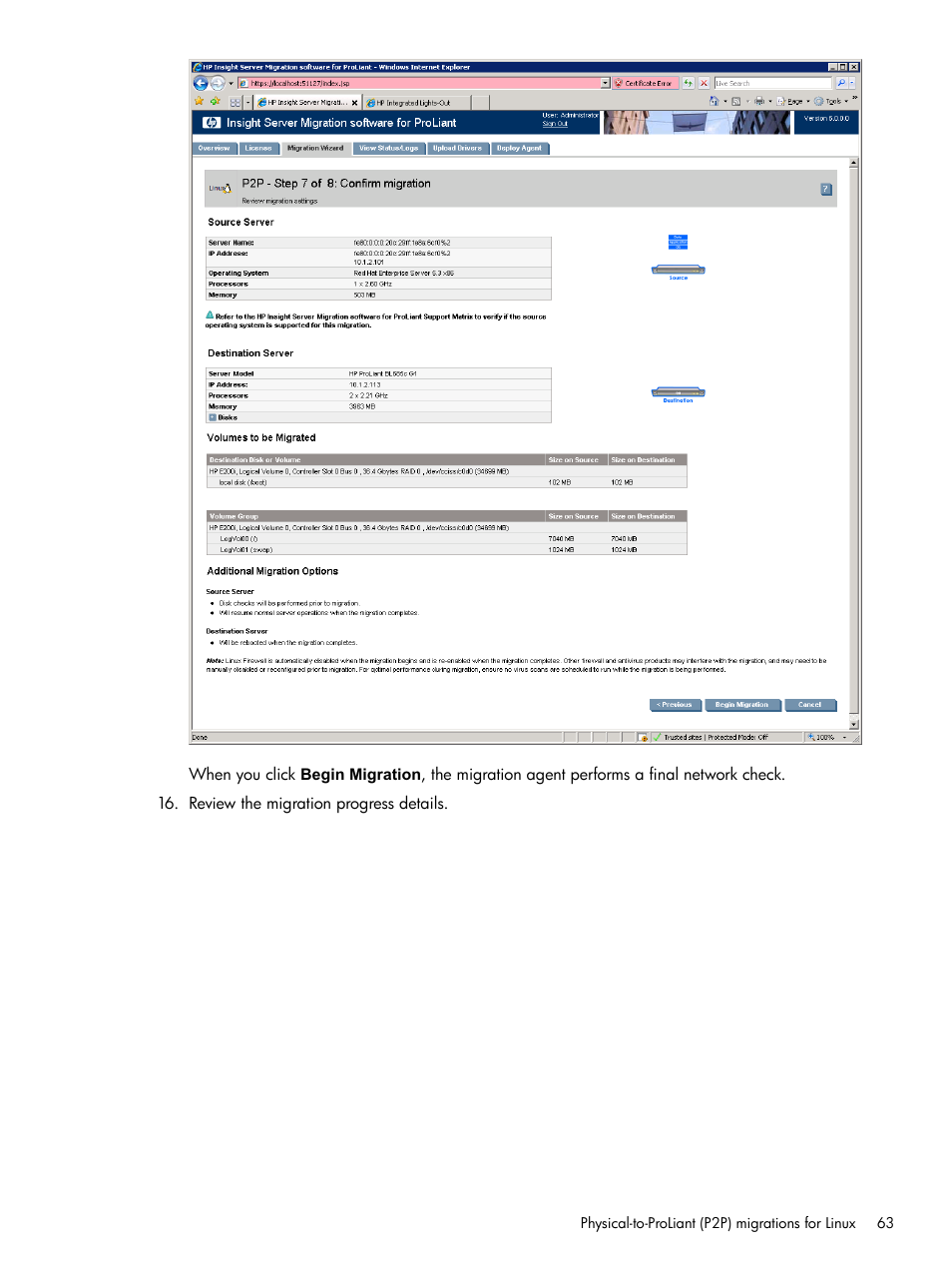 HP Insight Control User Manual | Page 63 / 173