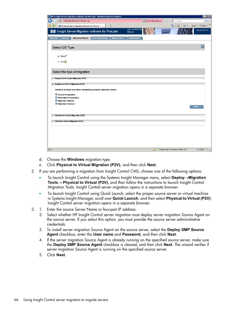HP Insight Control User Manual | Page 66 / 173