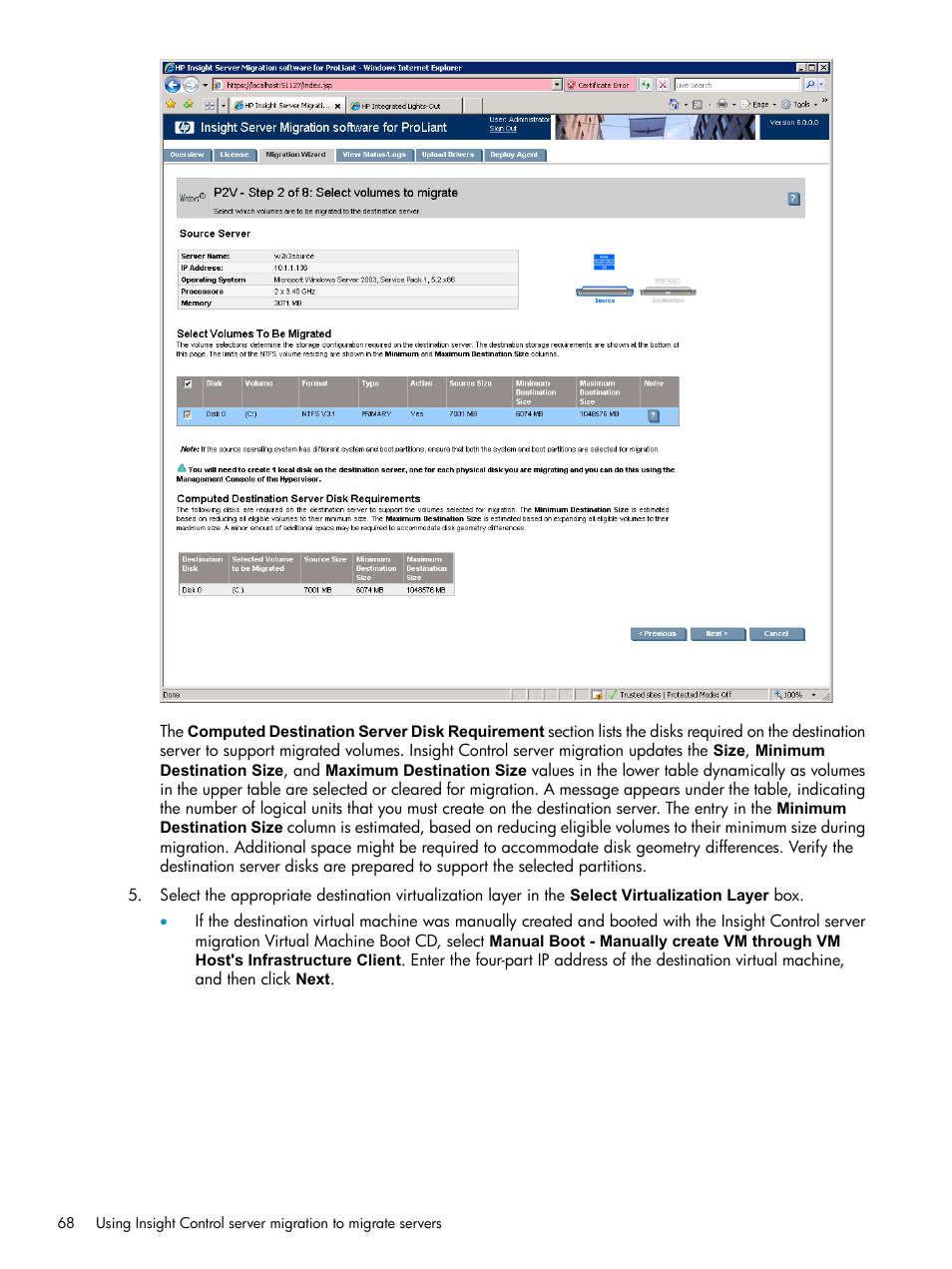 HP Insight Control User Manual | Page 68 / 173