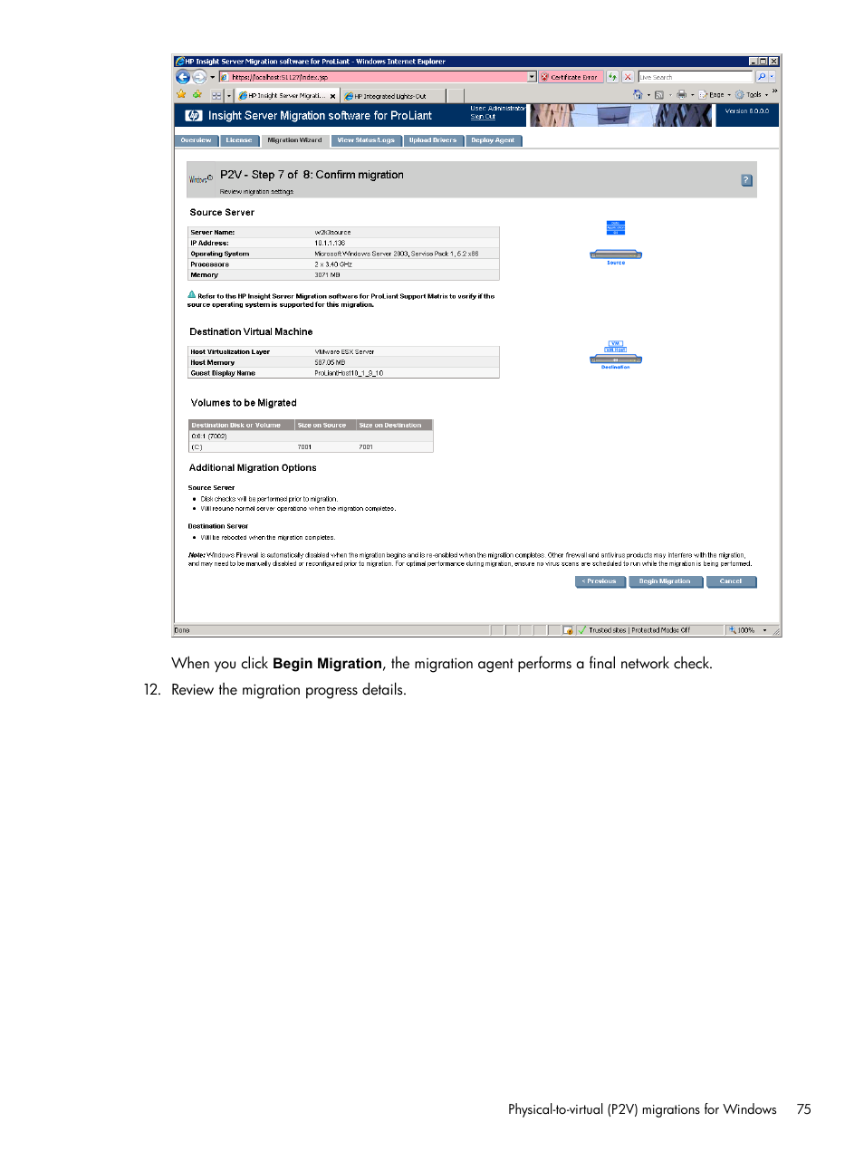 HP Insight Control User Manual | Page 75 / 173