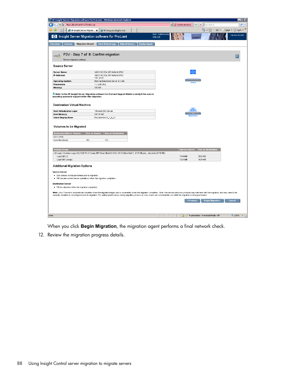 HP Insight Control User Manual | Page 88 / 173