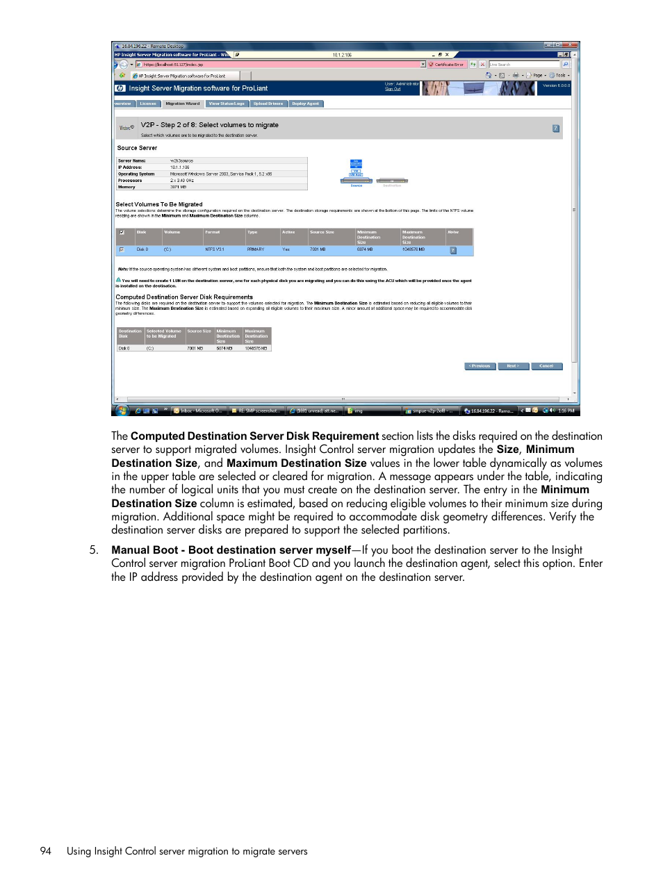 HP Insight Control User Manual | Page 94 / 173