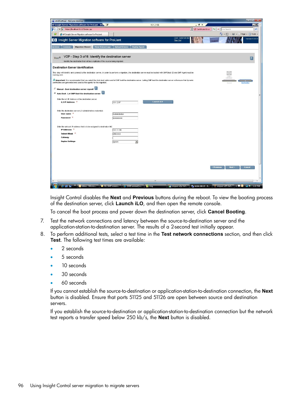 HP Insight Control User Manual | Page 96 / 173