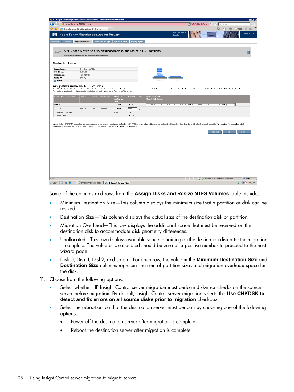 HP Insight Control User Manual | Page 98 / 173