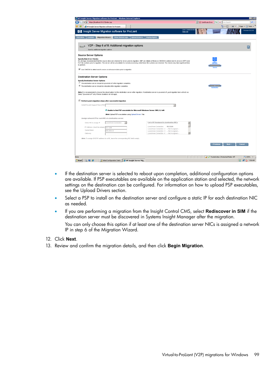 HP Insight Control User Manual | Page 99 / 173