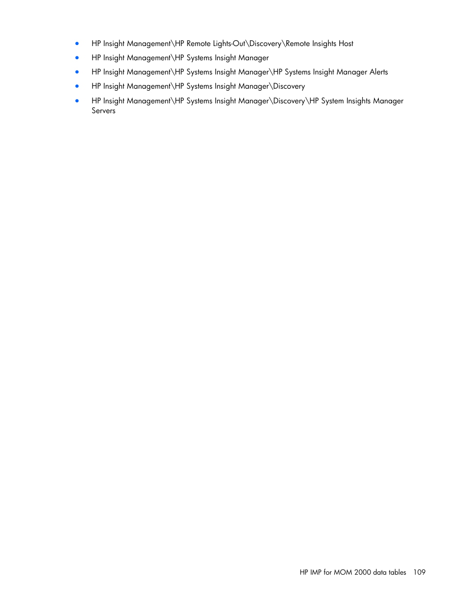 HP Microsoft Operations Manager Software User Manual | Page 109 / 116