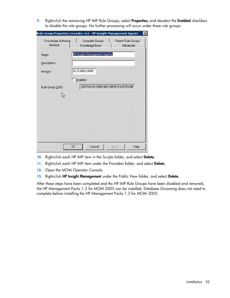 HP Microsoft Operations Manager Software User Manual | Page 32 / 116