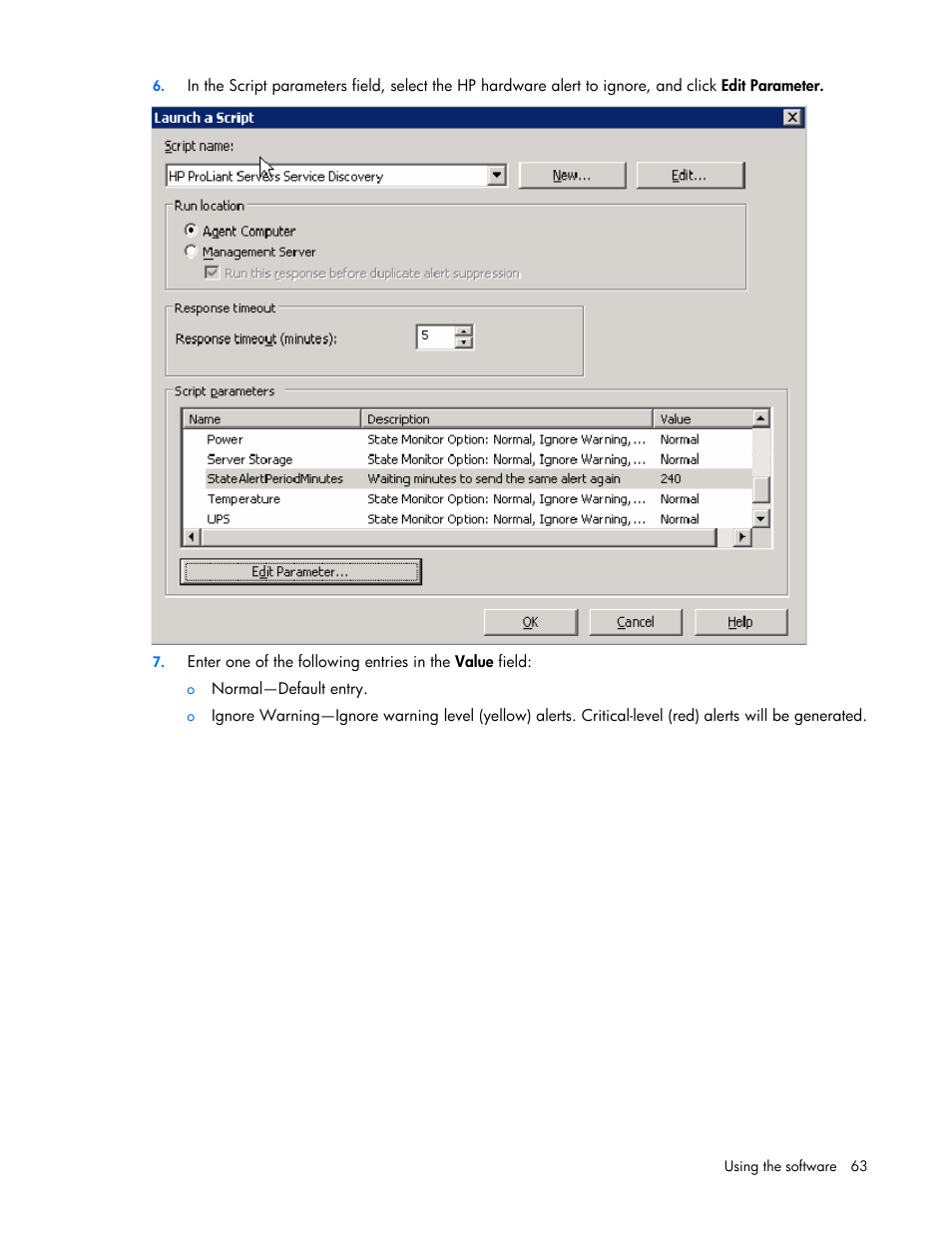 HP Microsoft Operations Manager Software User Manual | Page 63 / 116