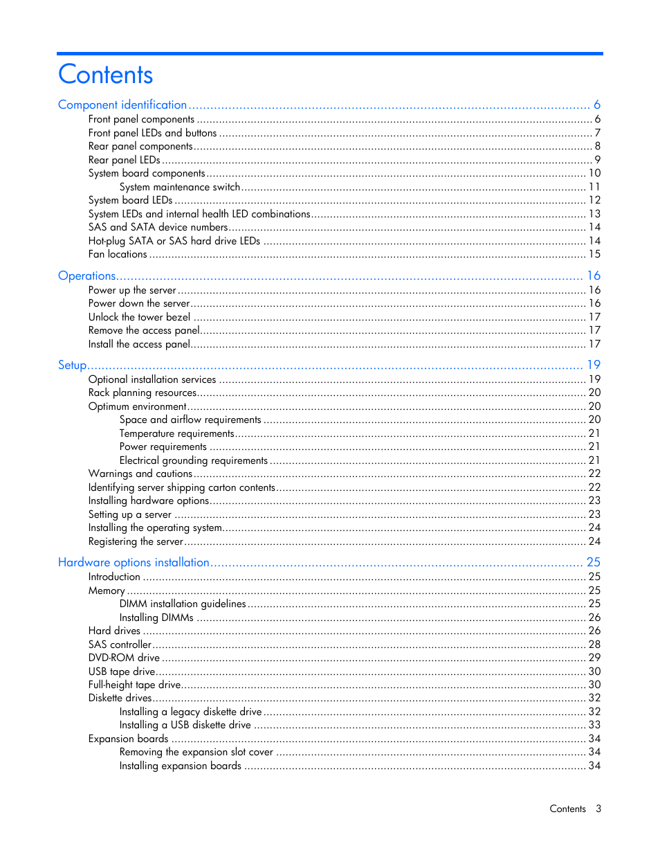 HP ProLiant ML310 G4 Server User Manual | Page 3 / 88