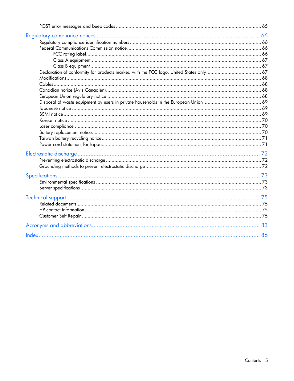 HP ProLiant ML310 G4 Server User Manual | Page 5 / 88