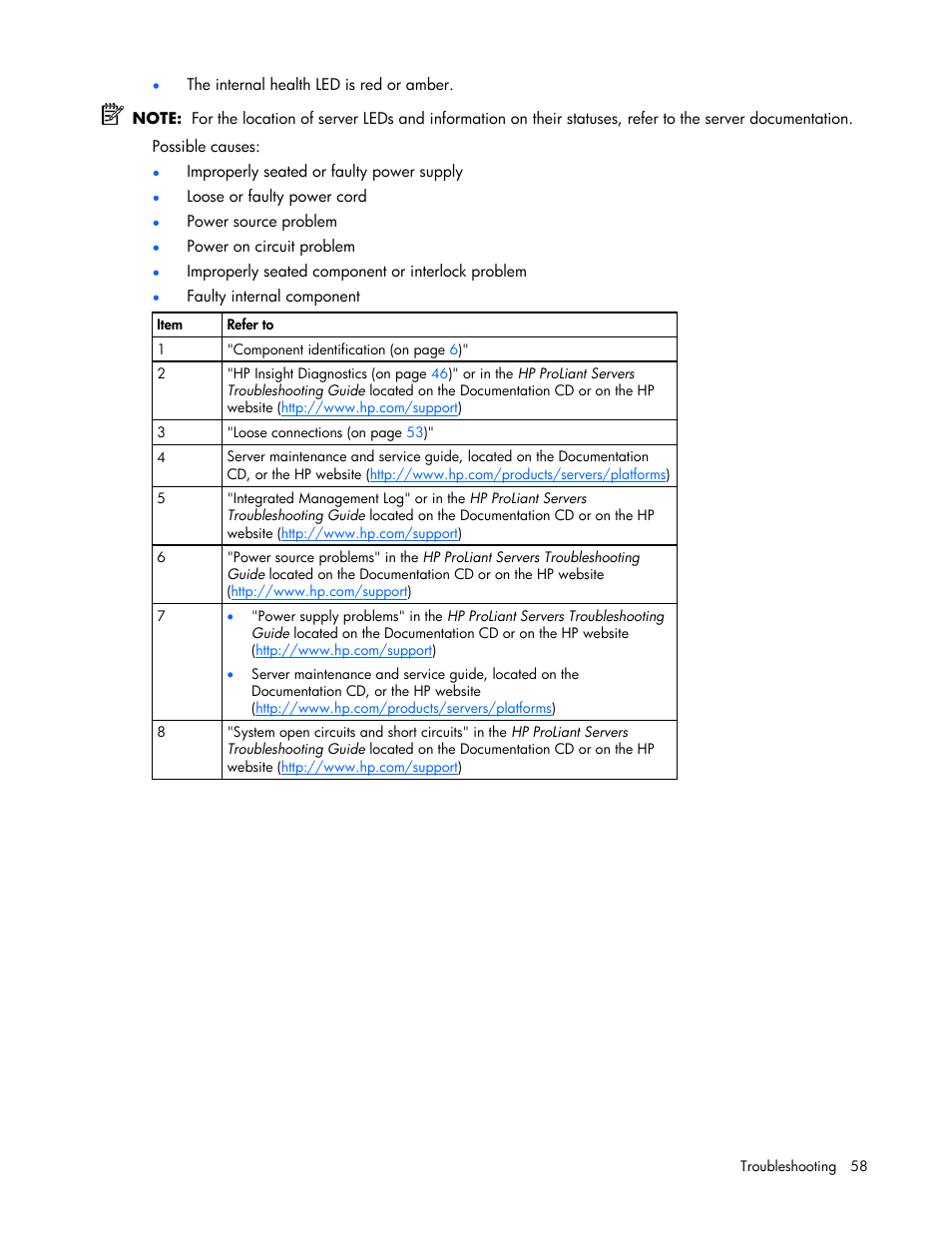 HP ProLiant ML310 G4 Server User Manual | Page 58 / 88