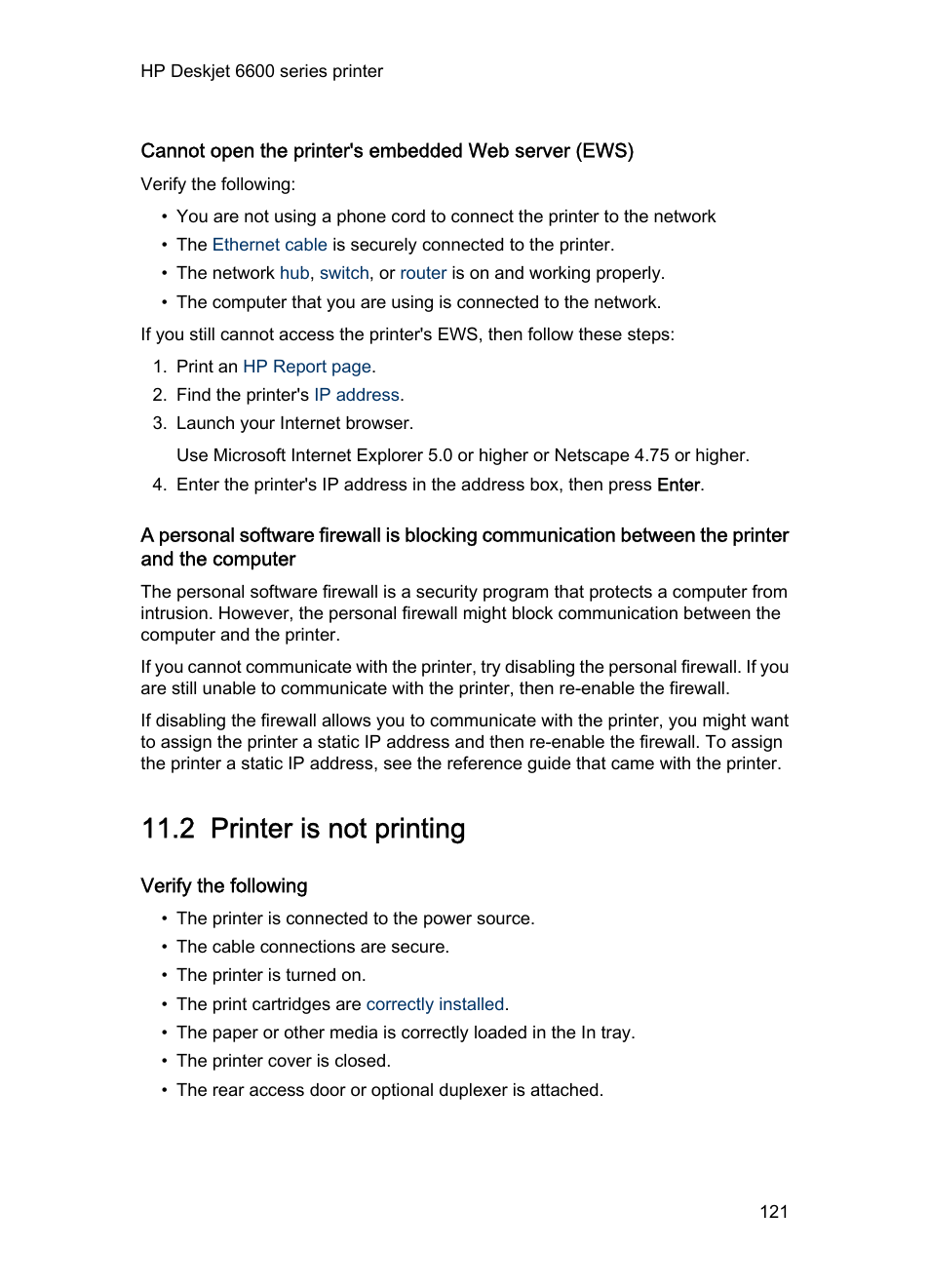 2 printer is not printing, Verify the following, Printer is not printing | If any of these items are problems, then see the, Solutions, Computer. follow these, Steps | HP Deskjet 6620 Color Inkjet Printer User Manual | Page 121 / 169