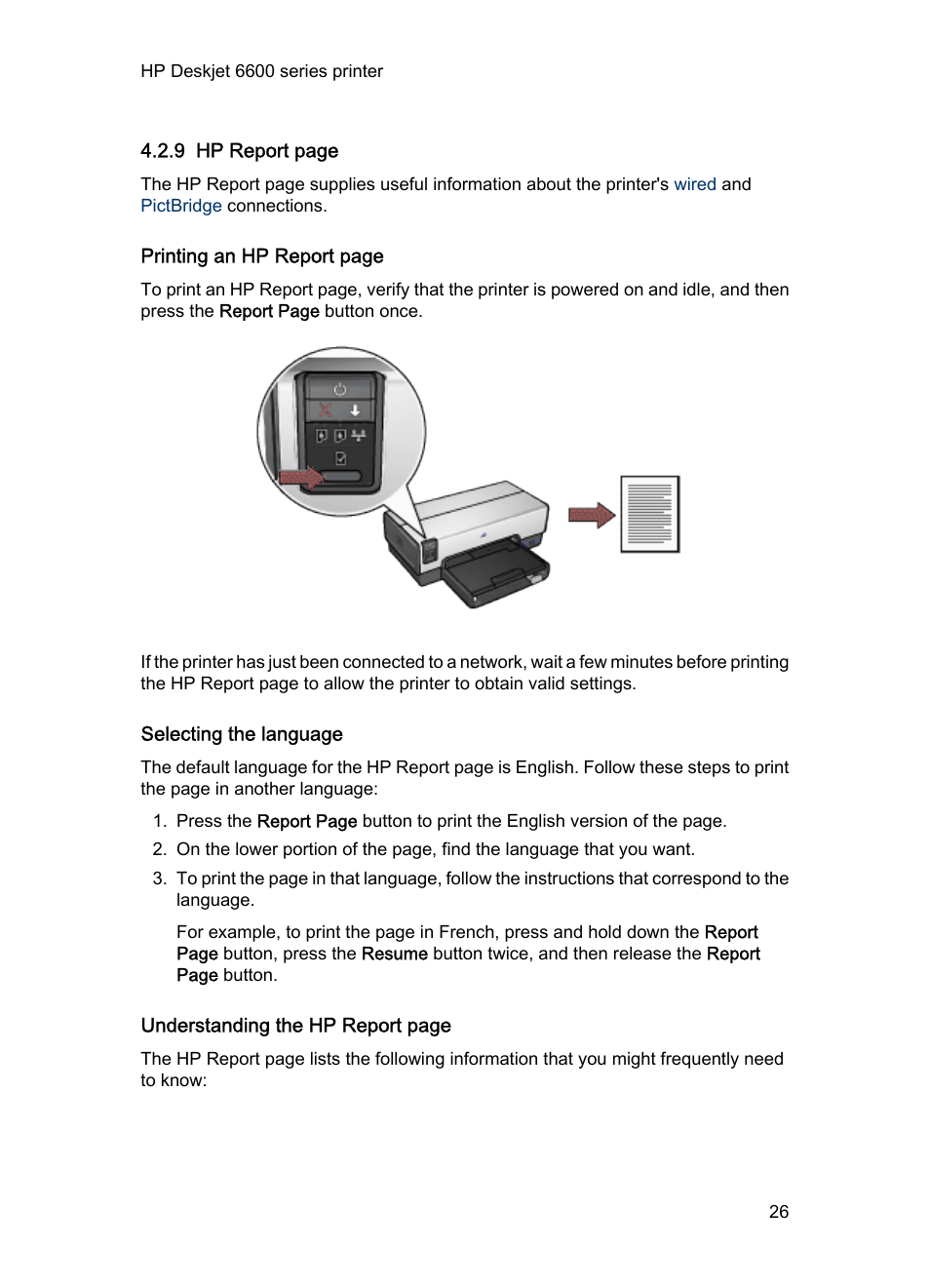 Selecting the language | HP Deskjet 6620 Color Inkjet Printer User Manual | Page 26 / 169