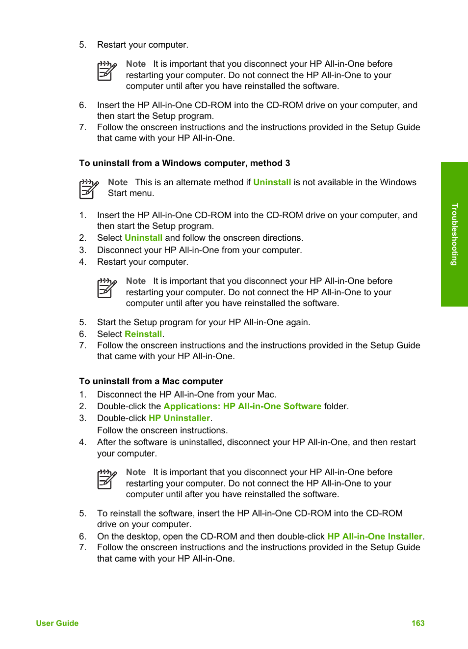HP Photosmart 3310 All-in-One Printer User Manual | Page 166 / 212