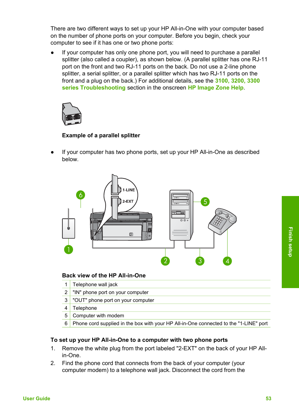 HP Photosmart 3310 All-in-One Printer User Manual | Page 56 / 212