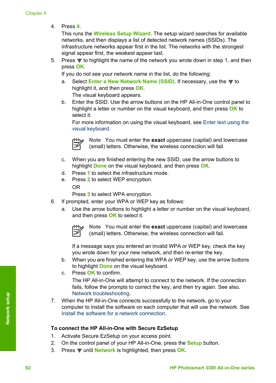 HP Photosmart 3310 All-in-One Printer User Manual | Page 65 / 212