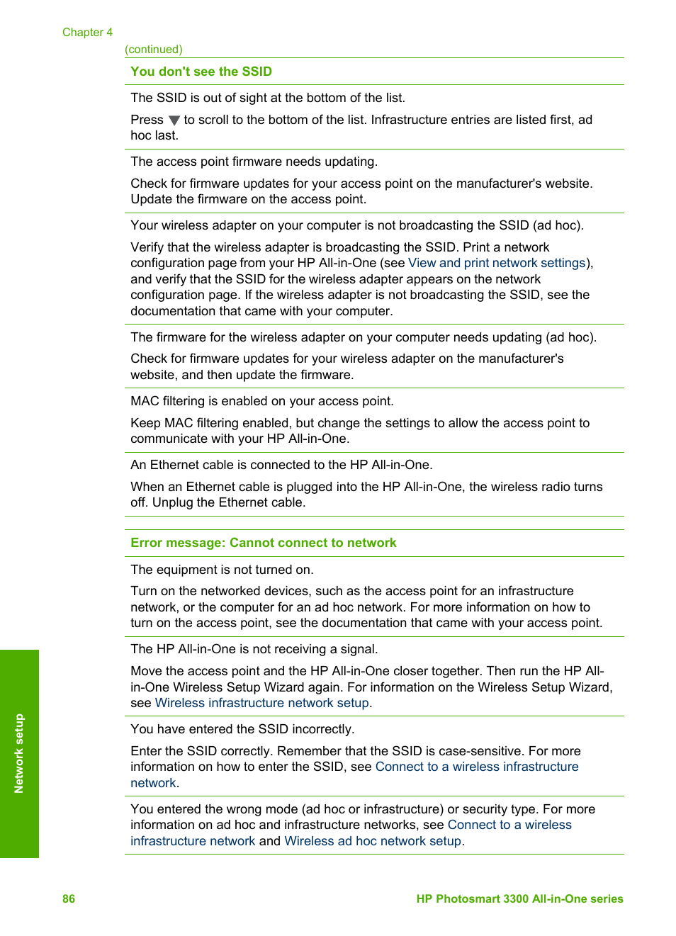 HP Photosmart 3310 All-in-One Printer User Manual | Page 89 / 212