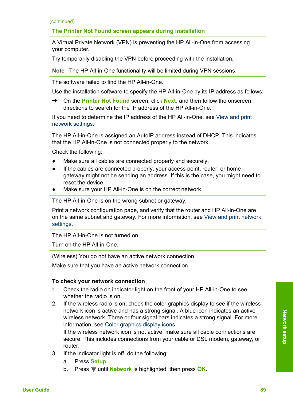 HP Photosmart 3310 All-in-One Printer User Manual | Page 92 / 212