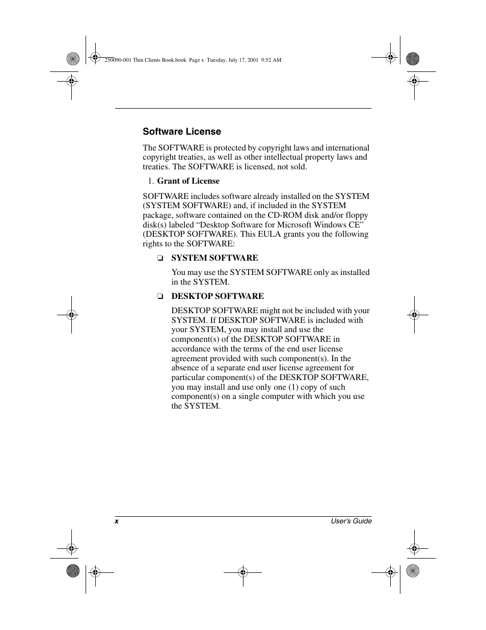 HP Compaq t1000 Terminal Thin Client PC series User Manual | Page 10 / 58