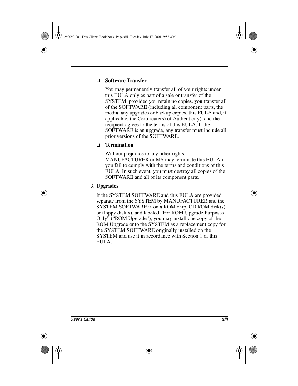 HP Compaq t1000 Terminal Thin Client PC series User Manual | Page 13 / 58