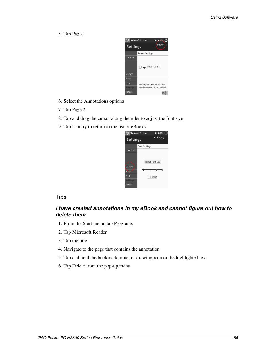 HP iPAQ h3800 Pocket PC series User Manual | Page 84 / 116