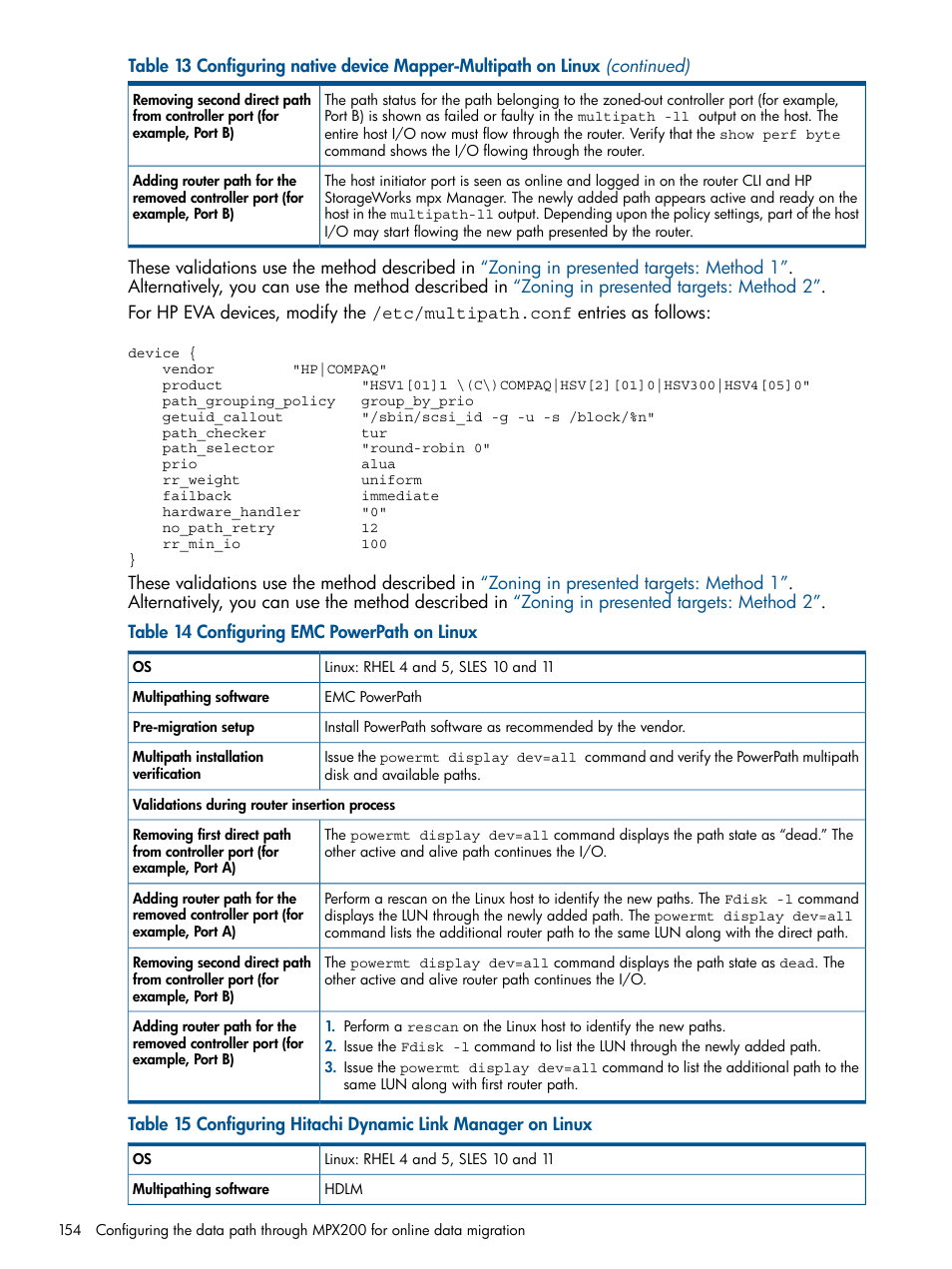 HP MPX200 Multifunction Router User Manual | Page 154 / 180