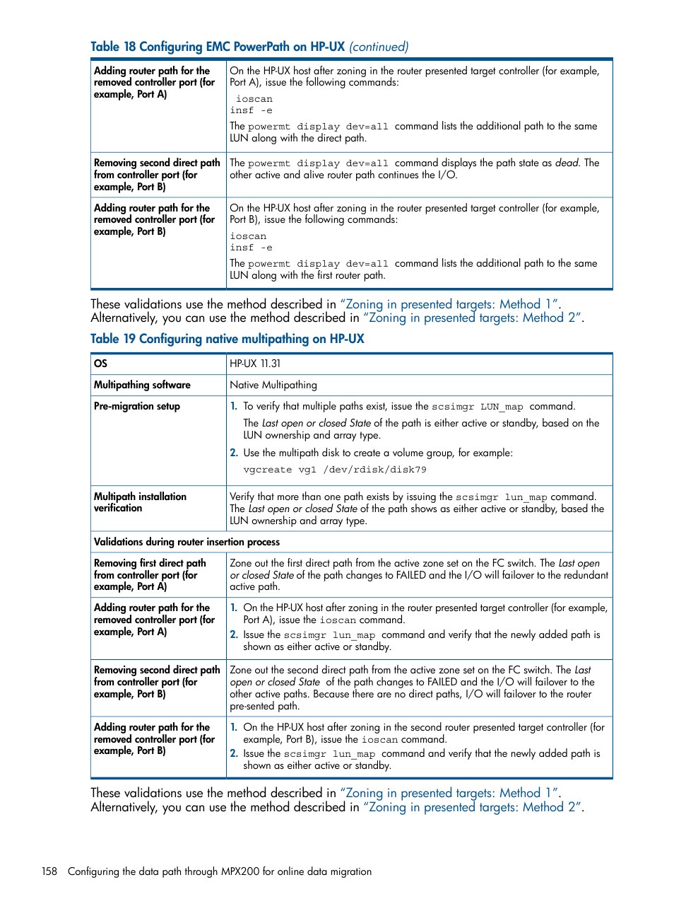 HP MPX200 Multifunction Router User Manual | Page 158 / 180