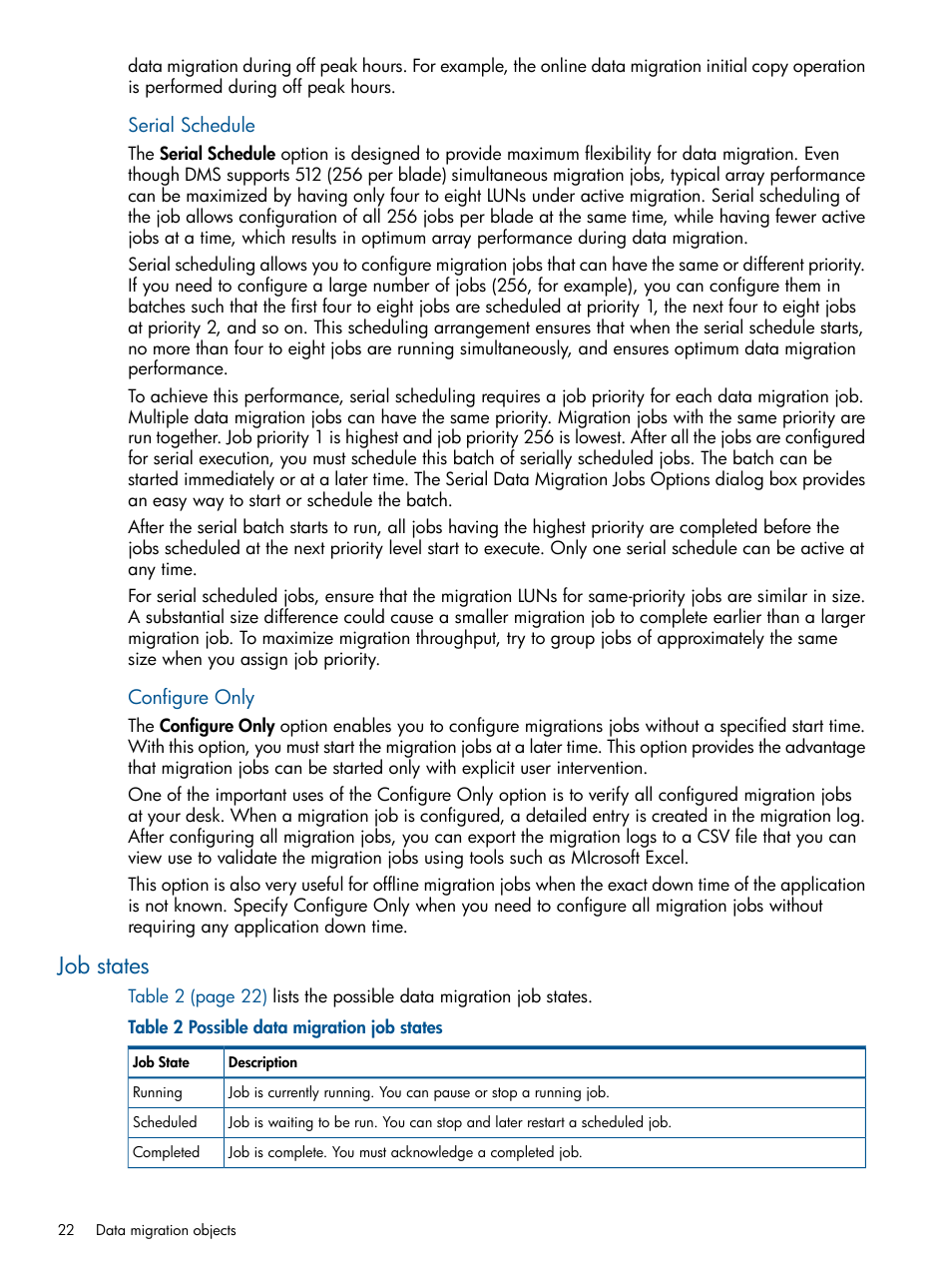 Job states | HP MPX200 Multifunction Router User Manual | Page 22 / 180