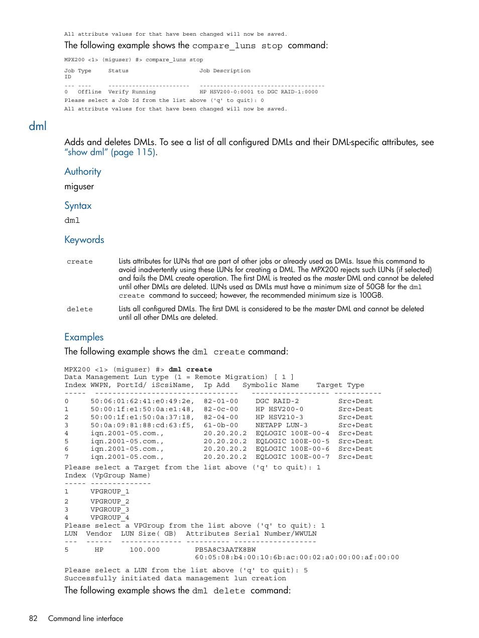 Authority, Syntax, Keywords | Examples | HP MPX200 Multifunction Router User Manual | Page 82 / 180