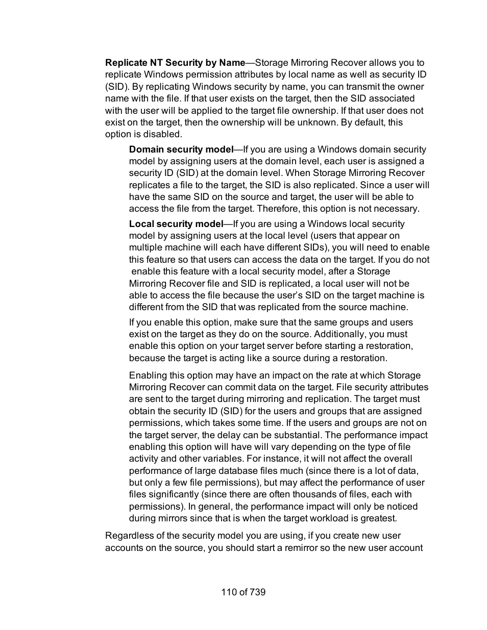 HP Storage Mirroring Software User Manual | Page 112 / 741