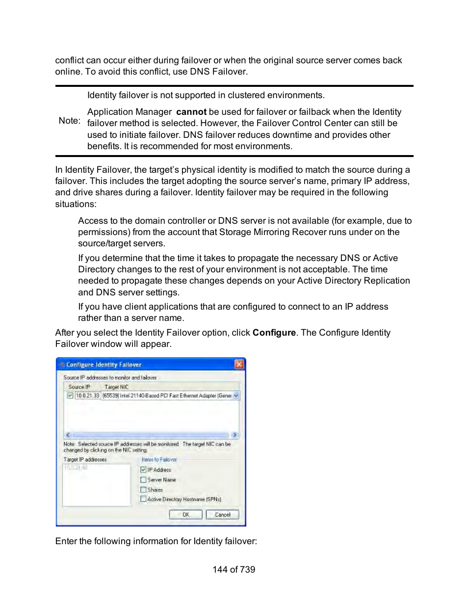 HP Storage Mirroring Software User Manual | Page 146 / 741