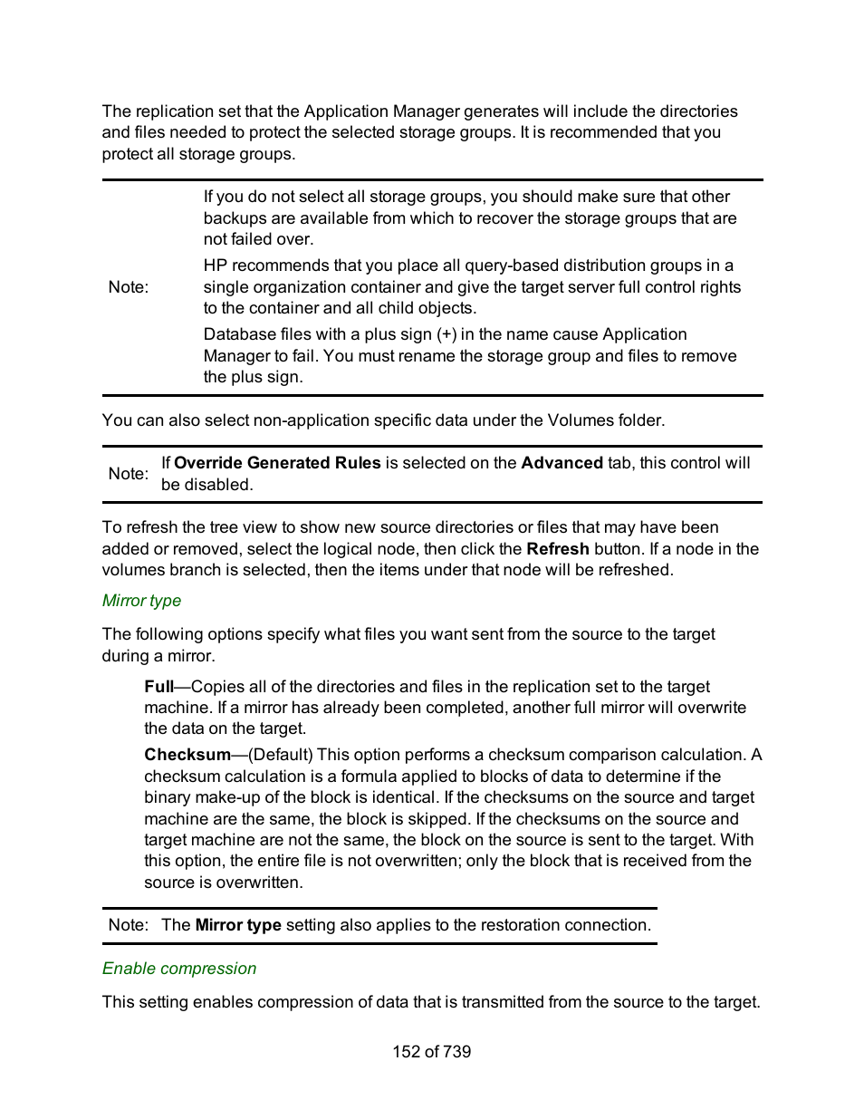 HP Storage Mirroring Software User Manual | Page 154 / 741