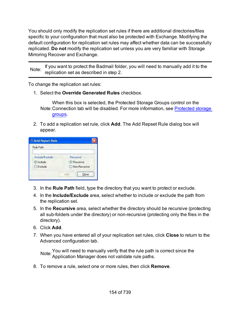 HP Storage Mirroring Software User Manual | Page 156 / 741