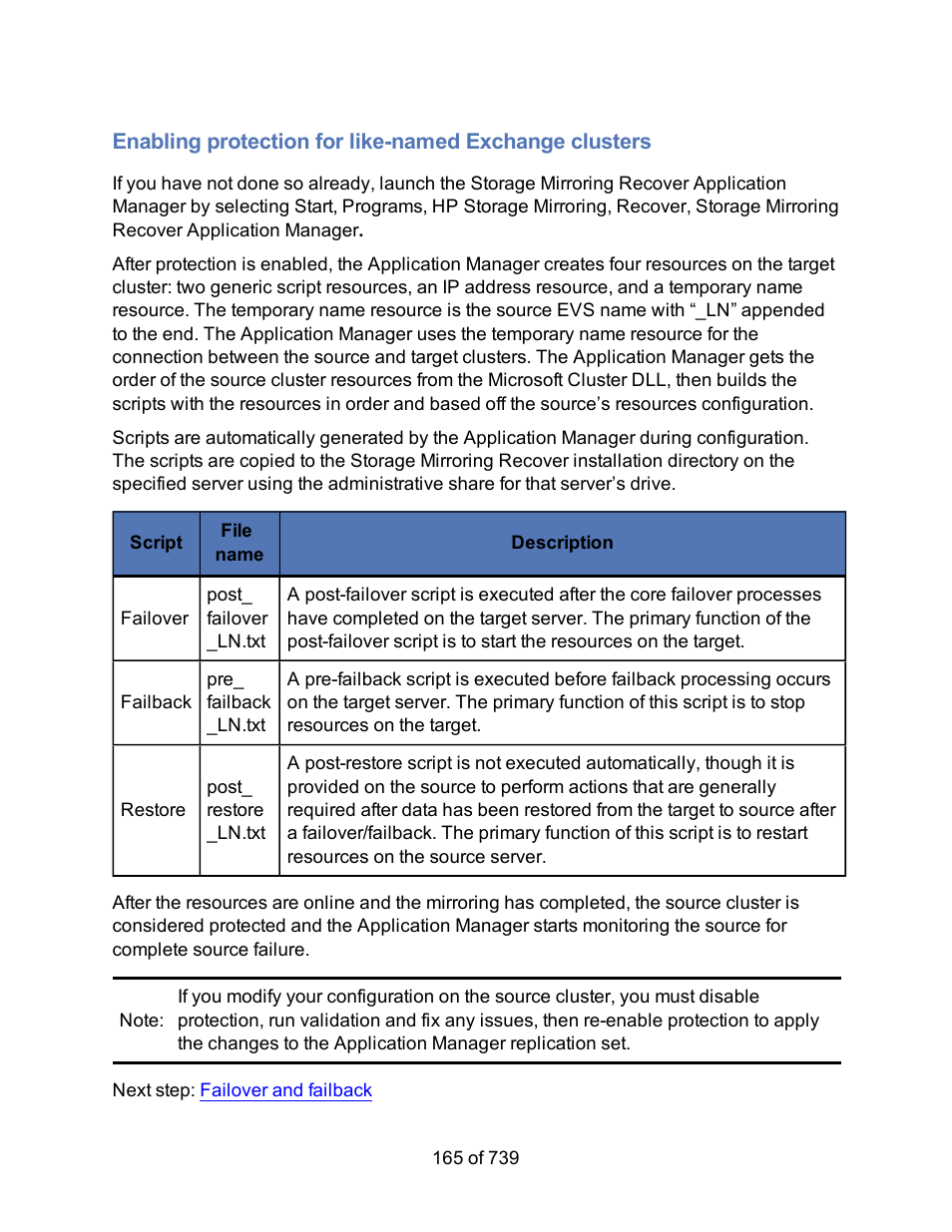 HP Storage Mirroring Software User Manual | Page 167 / 741