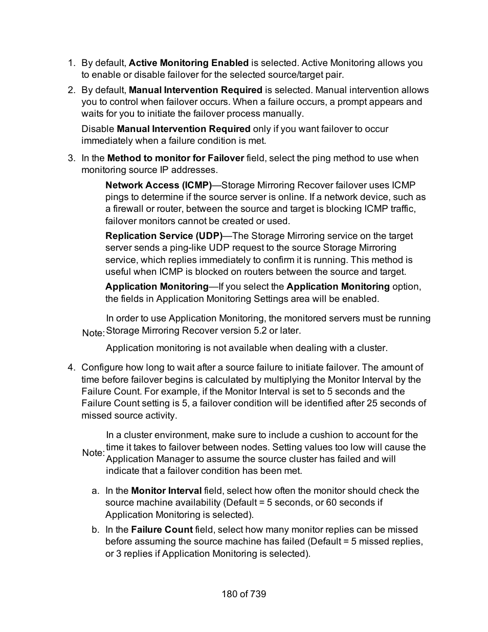 HP Storage Mirroring Software User Manual | Page 182 / 741