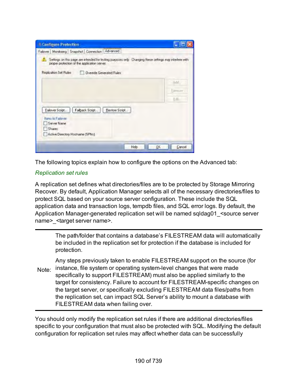 HP Storage Mirroring Software User Manual | Page 192 / 741