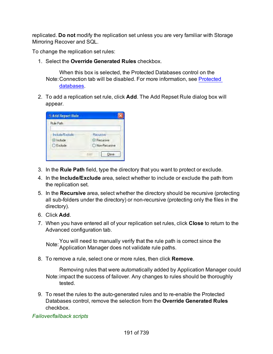 HP Storage Mirroring Software User Manual | Page 193 / 741