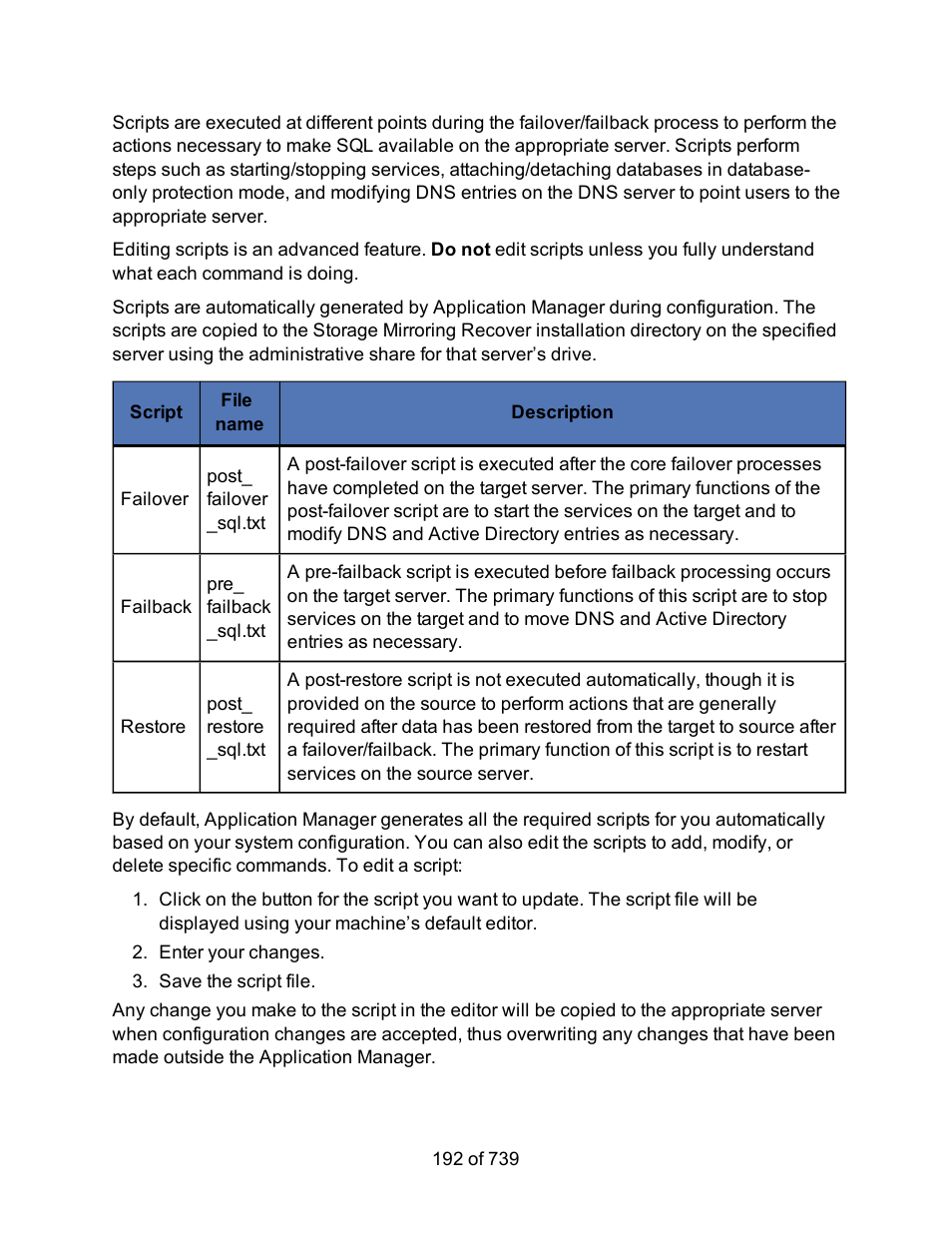 HP Storage Mirroring Software User Manual | Page 194 / 741