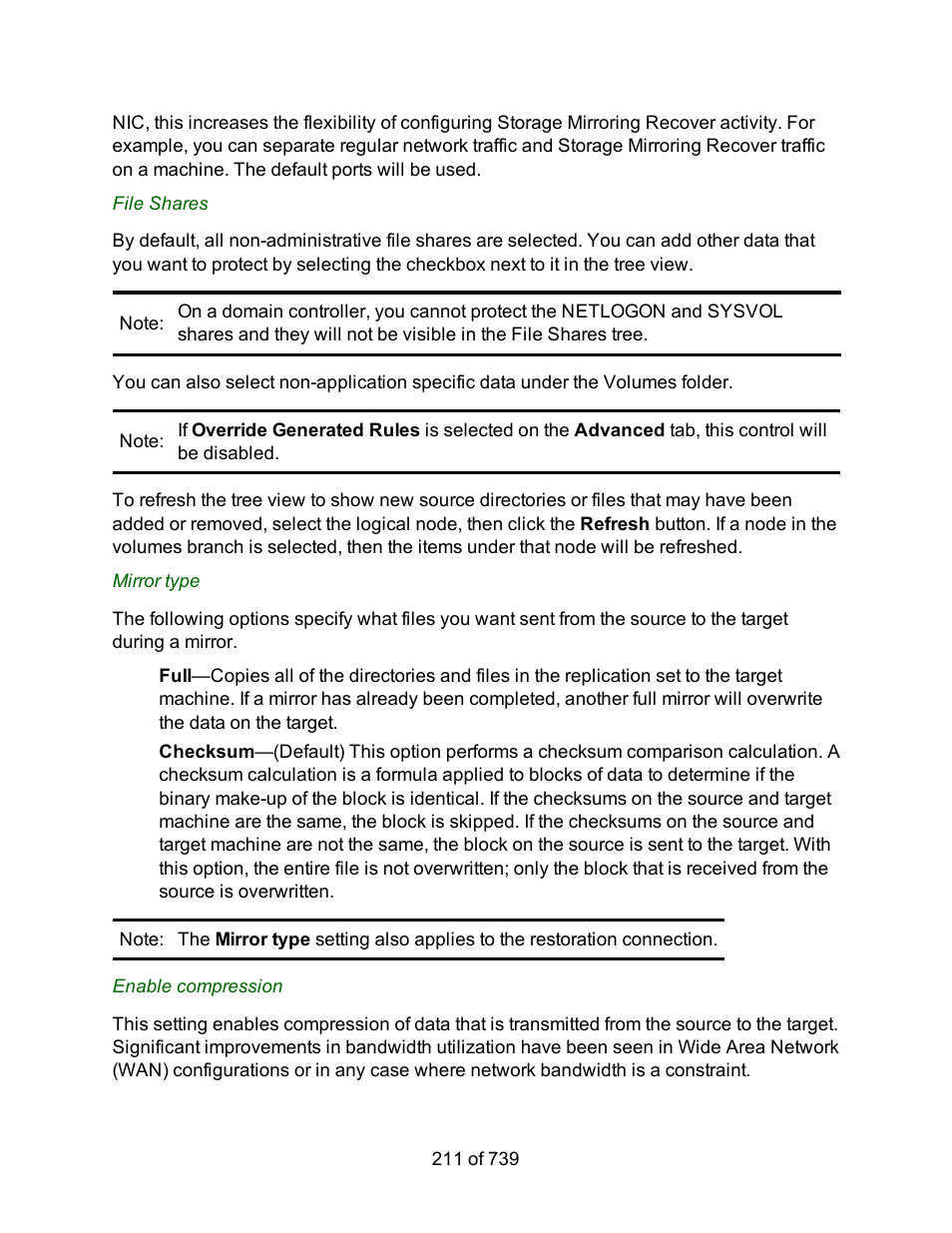 HP Storage Mirroring Software User Manual | Page 213 / 741