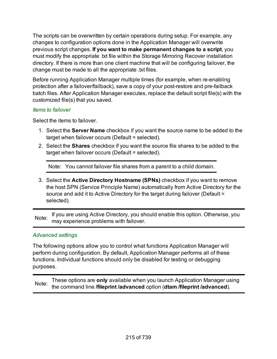 HP Storage Mirroring Software User Manual | Page 217 / 741