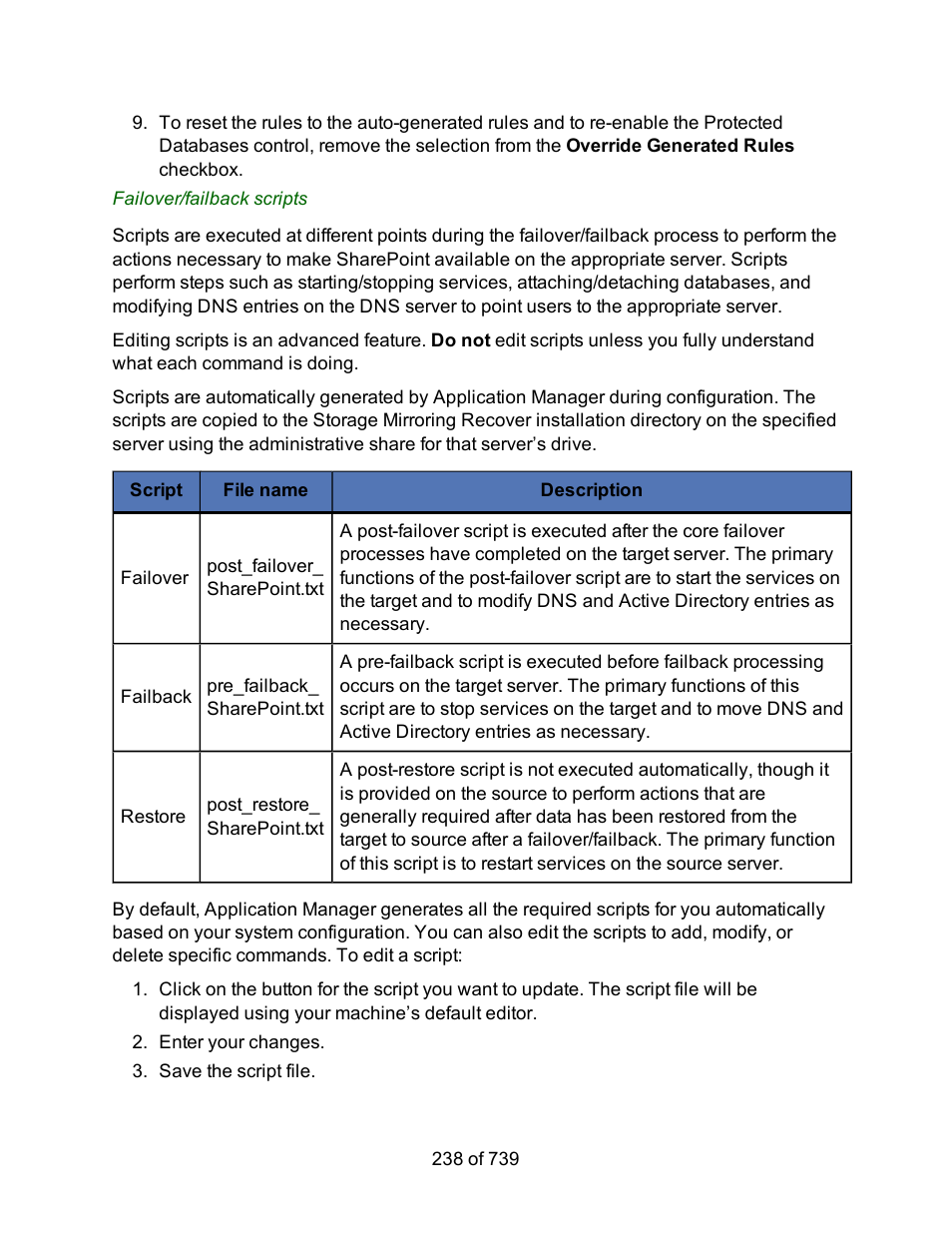 HP Storage Mirroring Software User Manual | Page 240 / 741