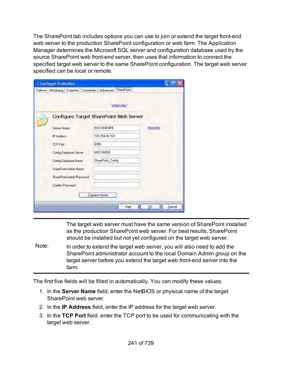 HP Storage Mirroring Software User Manual | Page 243 / 741