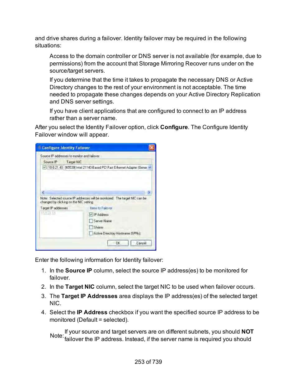 HP Storage Mirroring Software User Manual | Page 255 / 741