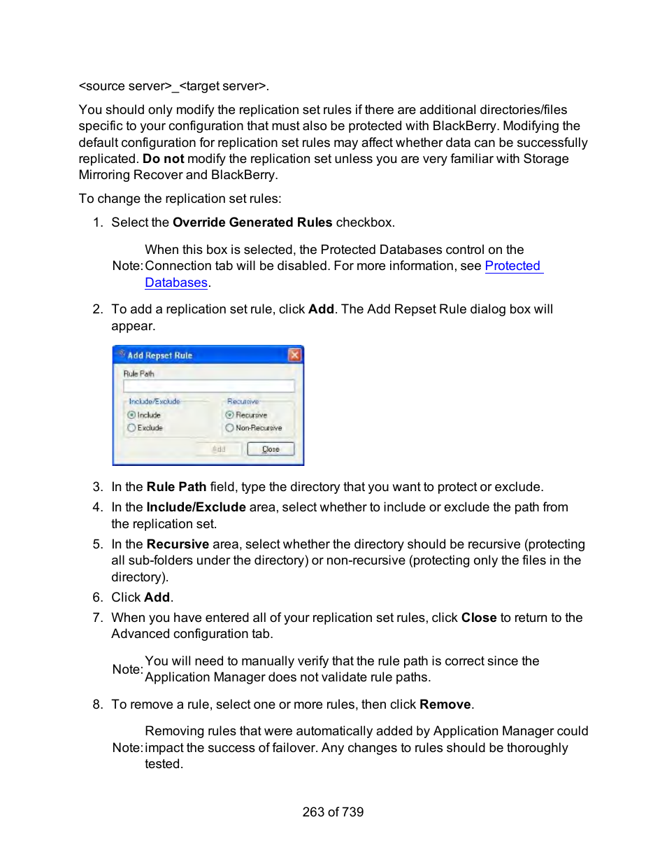 HP Storage Mirroring Software User Manual | Page 265 / 741