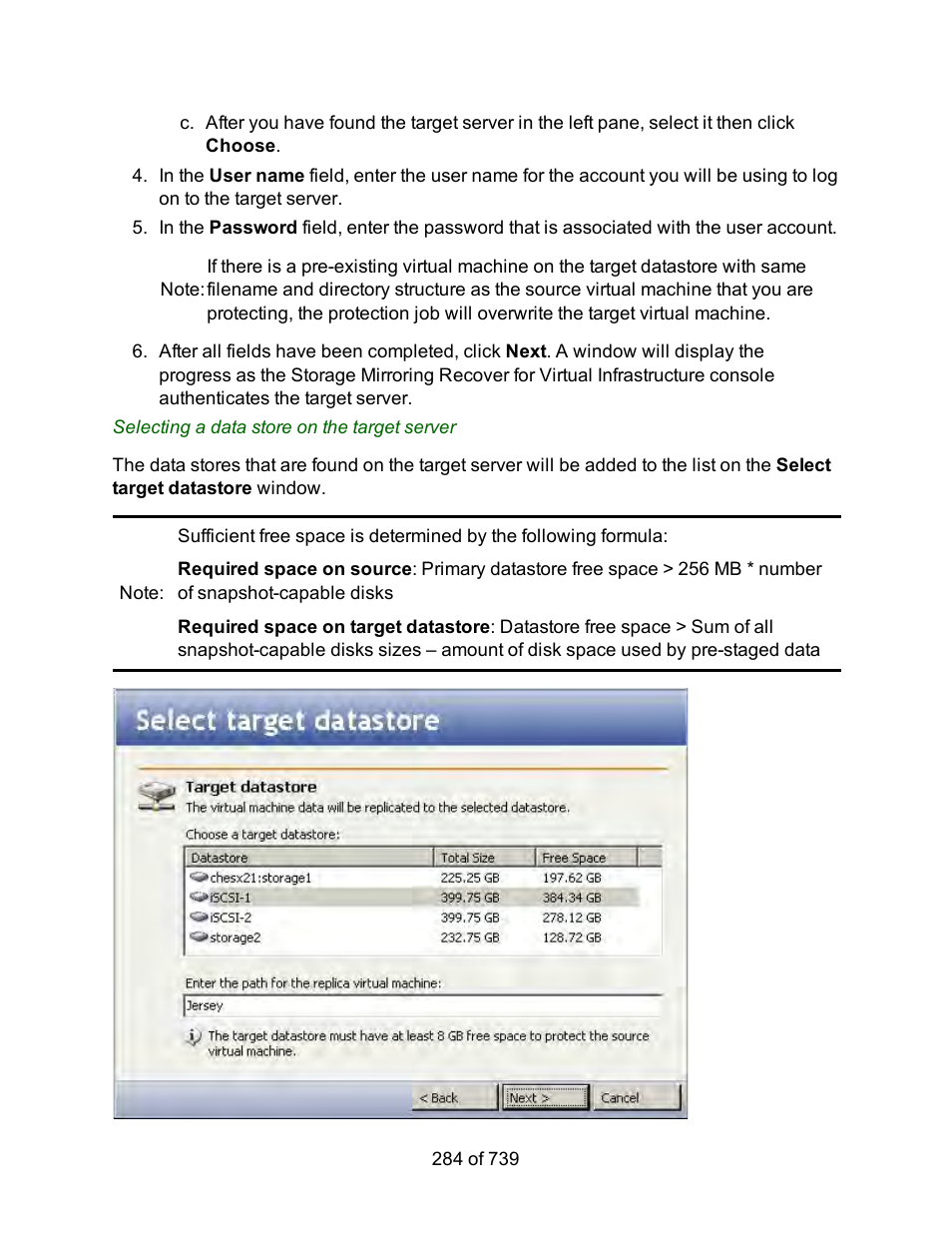 HP Storage Mirroring Software User Manual | Page 286 / 741