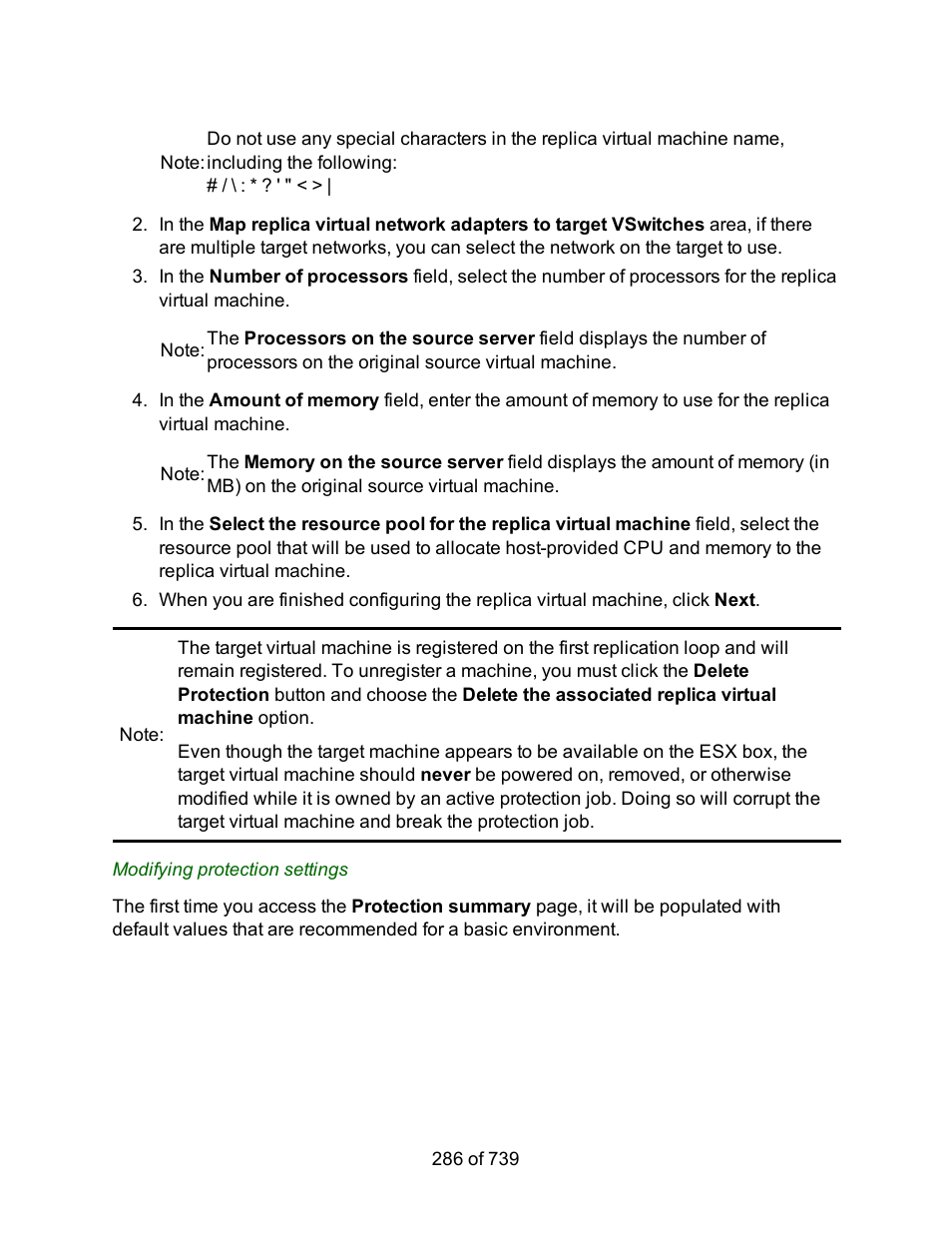 HP Storage Mirroring Software User Manual | Page 288 / 741