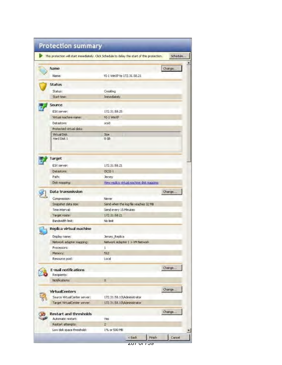 HP Storage Mirroring Software User Manual | Page 289 / 741