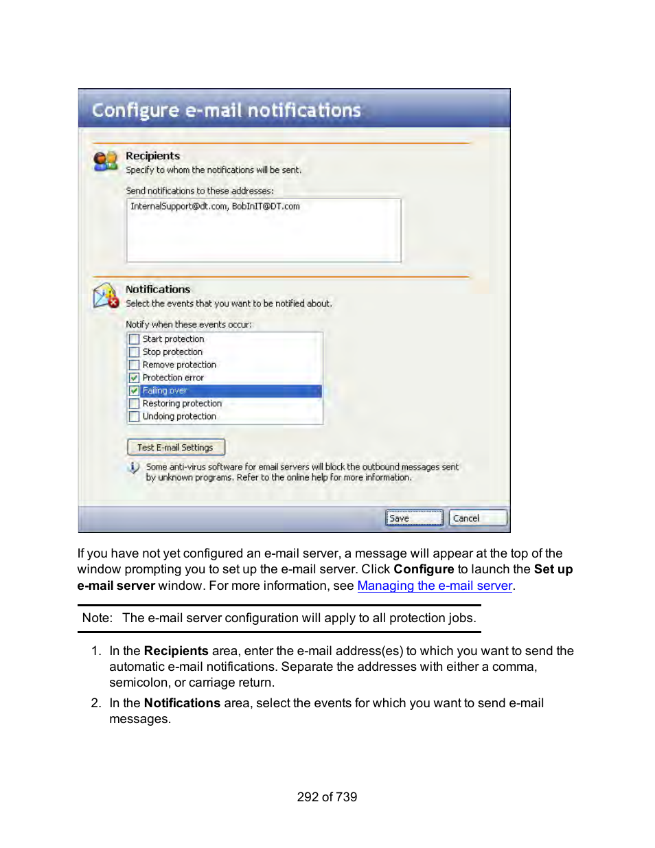 HP Storage Mirroring Software User Manual | Page 294 / 741